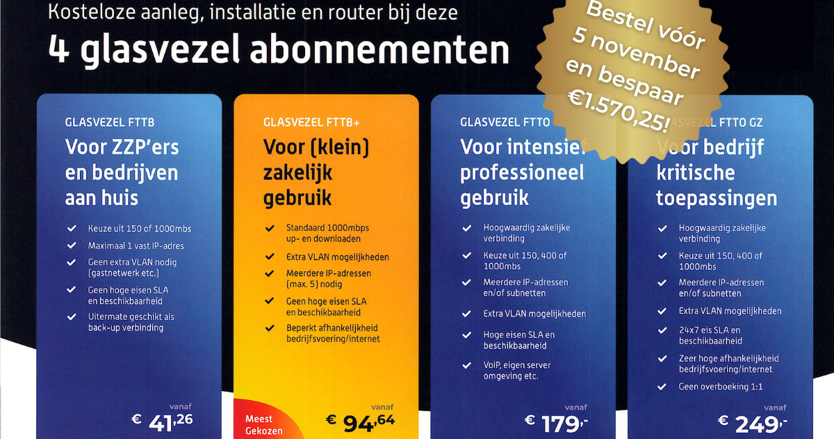 Glasvezel Meld je aan voor 5 november 2022 DOIT